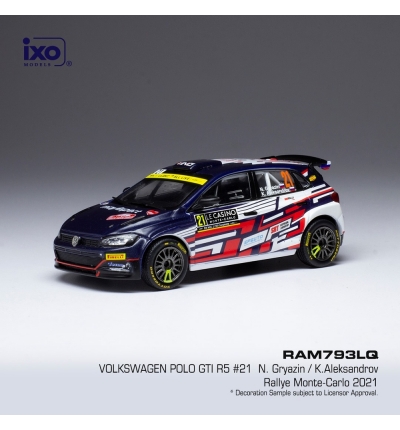 VW Polo GTI R5 N.Gryazin; K.Aleksandrov #21 Rally Monte Carlo 2021