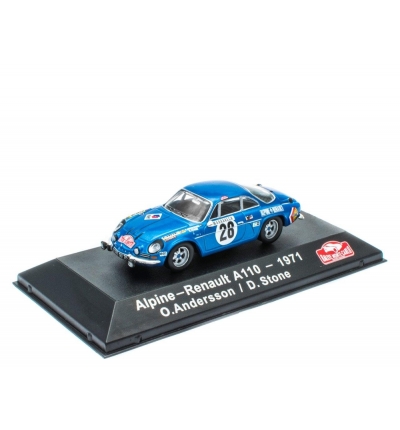 Renault Alpine A110 Andersson; Stone #28 Rally Monte Carlo 1971 