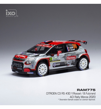 Citroen C3 R5 Y.Rossel; B.Fulcrand #30 WRC Rallye Monza 2020