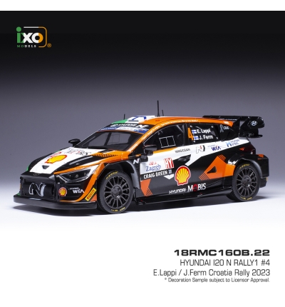 Hyundai i20 N WRC1 E.Lappi; J.Ferm #4 Rally Croatia 2023