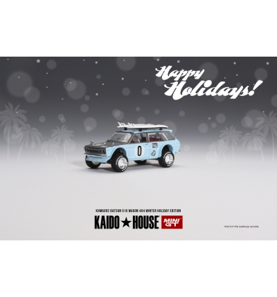 Kaido House Datsun 510 Wagon 4x4 Winter Holiday Edition - 1/64