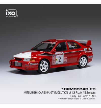 Mitsubishi Carisma GT Evo VI F.Loix; S.Smeets #2 Rally San Remo 1999