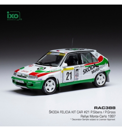 Skoda Felicia Kit Car P.Sibera; P.Gross #21 Rallye Monte Carlo 1997