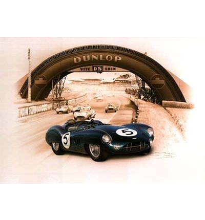 Postal - Aston Martin DBR1 #5 Winner Le Mans 1959