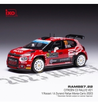 Citroen C3 WRC2  Y.Rossel; A.Dunand #21 Rally Monte Carlo 2023
