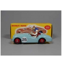 Triumph TR2 Sports Convertible #25 (blue) - Dinky by Atlas