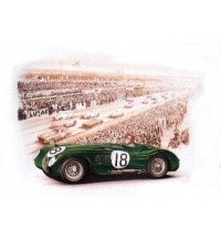 Jaguar C-Type #18 Winner Le Mans 1953 (30x40cm)